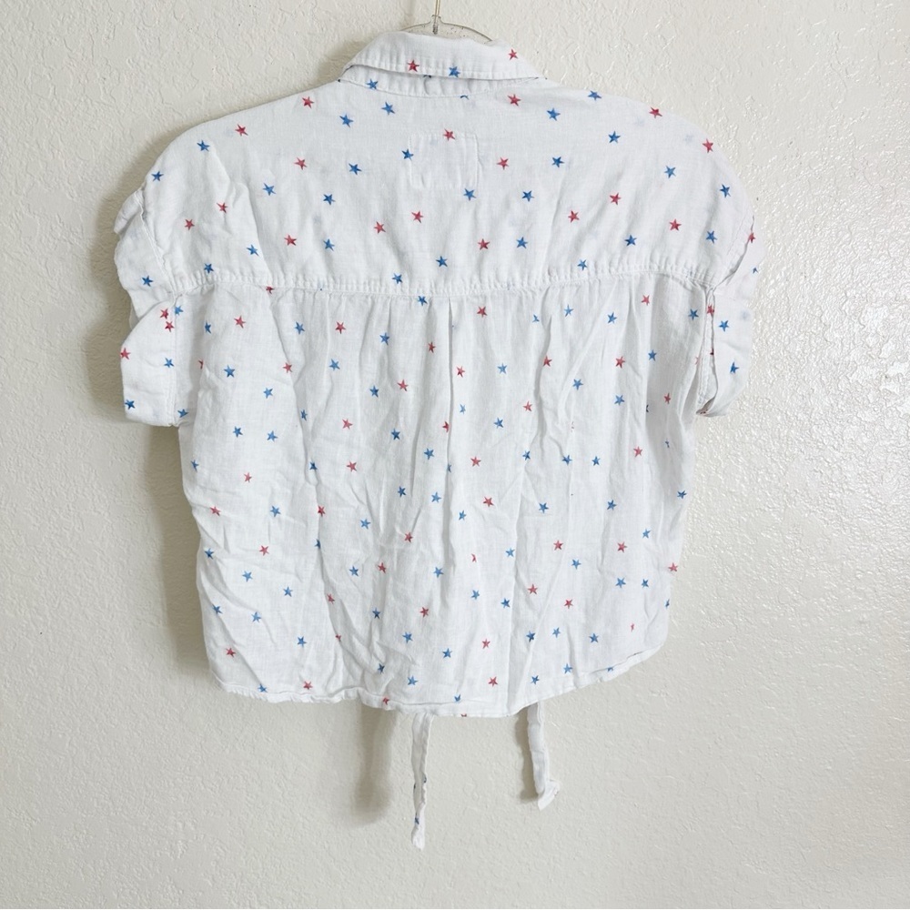 Rails Amelie Tie Front Shirt white size M - Picture 10 of 12